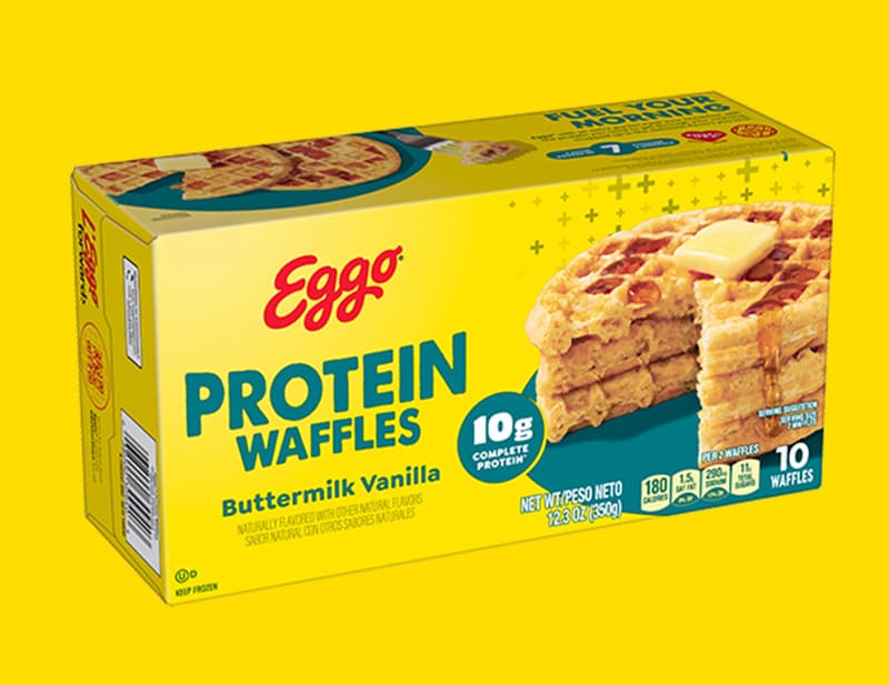 Box of Eggo® Protein Buttermilk Vanilla Waffles