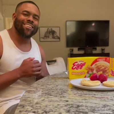 Mark Ingram II talking about kids getting up way too early