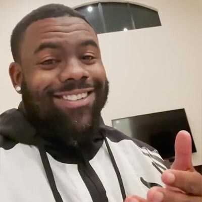 Mark Ingram II with Eggo waffles