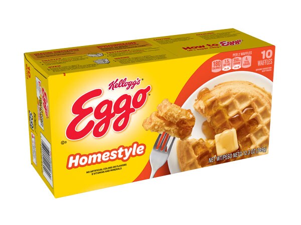 Eggo Homestyle Waffles Package